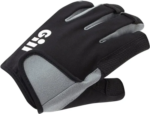 Vista 2 de Gill Deckhand - Guantes de vela de dedo corto con dedos de 3/4 de longitud, protección solar UV 50+ y repelente al agua