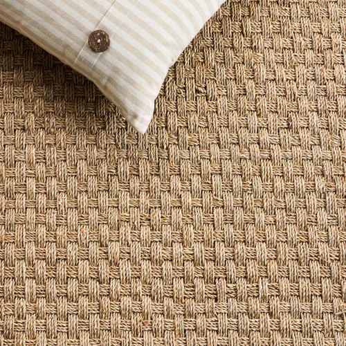 Vista 8 de Safavieh NF114A Natural Fiber Collection - Alfombra de fibras naturales de patrón trenzado, varios colores (5 x 8 pies), Fibras naturales, Natural