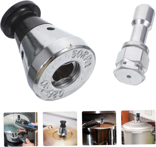 Vista 2 de Válvulas Jigger de olla a presión, 1 juego de válvula limitadora de presión, accesorios para olla a presión, válvula de alivio de olla a presión