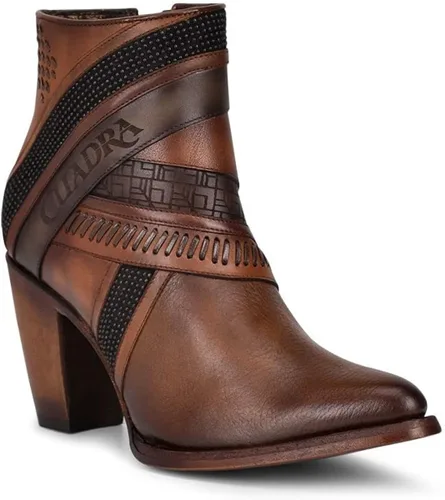 Vista 2 de Cuadra Womens Bootie in Genuine Bovine Leather with Zipper
