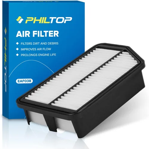 Vista 20 de PHILTOP Filtro de aire de motor CA10165 de repuesto para Honda Civic 2006-2011, L4 1.8L, panel rígido