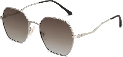 Vista 3 de SOJOS Retro Hexagon Square Polarized Sunglasses for Women Men Vintage Hexagonal Polygon Shades SJ1101