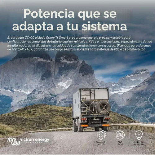 Vista 2 de Victron Energy Orion-Tr Smart Cargador de CC a CC (Bluetooth) - 12/12-Voltios 30 amperios 360-Vatios - Cargador de batería para sistemas de batería