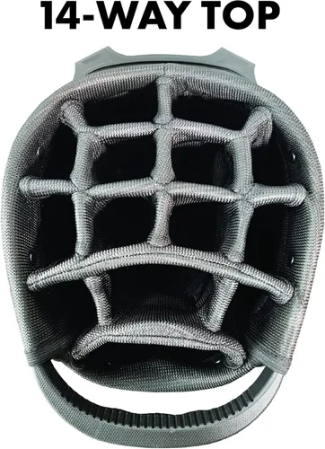 Vista 3 de Team Golf NHL Team Golf NHL Birdie Stand - Bolsa de golf, ligera, divisor de club de 14 vías, soporte de acción de resorte, bolsillo enfriador