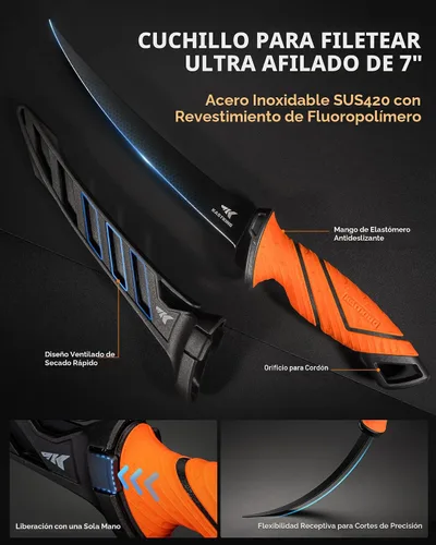 Vista 4 de KastKing SteelStream - Juego de herramientas de pesca, equipo de pesca