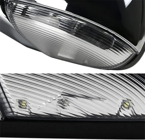 Vista 8 de Spec-D Tuning espejo lateral plegable con sensor de temperatura calefactado, cromado, lado del conductor, compatible con Dodge Ram 1500 2013-2019