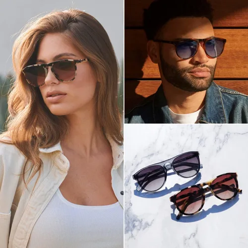 Vista 3 de WMP Eyewear - Gafas de sol redondas modernas One Bridge