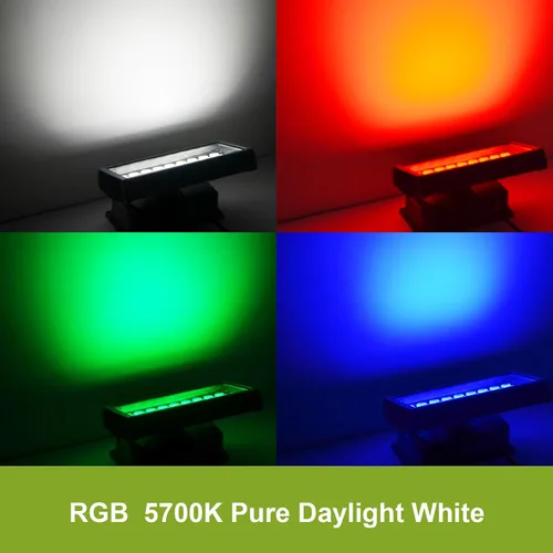 Vista 3 de 144W RGBW LED Luz de inundación de lavado de pared para edificios históricos, paisajismo, restaurantes, cajas de iluminación, tiendas minoristas