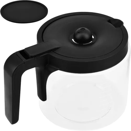 Vista 9 de 12 tazas de repuesto para cafetera de vidrio Keuri-g K-Du o (no modelo Essential), jarra de repuesto para cafetera de 12 tazas, cómodo mango