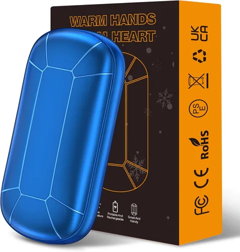 Vista 8 de Hand Warmers Rechargeable, Portable Electric Hand Warmer, Double-Sided Heating USB Pocket Heater Therapy Great for Raynauds, Hunting, Golf, Camping