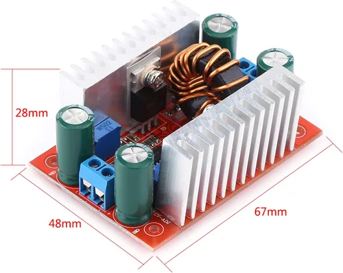 Vista 7 de Convertidor de impulso de corriente constante Módulo de controlador LED Convertidor de impulso de CC CC a CC DC8.5V -50V a DC10V a 60V Regulador