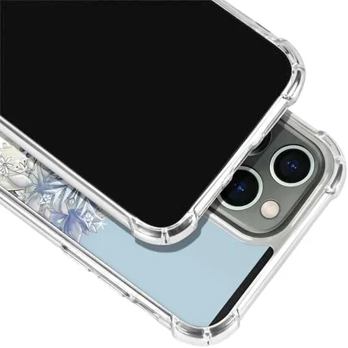 Vista 2 de Skinit Funda transparente compatible con iPhone 15 Pro, diseño de retrato lateral de Elsa de Disney con licencia