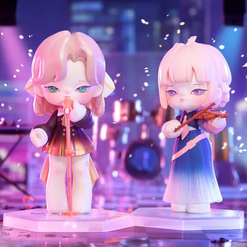 Vista 7 de MJ STUDIO MISYA Idol' Band Series - Caja ciega de 1 unidad, colección aleatoria, juguetes Kawai, adornos de escritorio, lindas figuras de caja ciega