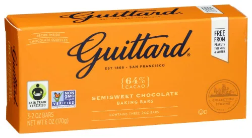 Vista 4 de Guittard, Barra para hornear semidulce, 2 onzas, 3