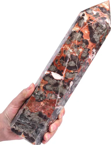 Vista 14 de AMOYSTONE Dream Amethyst - Varita hexagonal con 6 pilares facetados individuales de 0.6-1 libras para reiki, meditación, colección, decoración