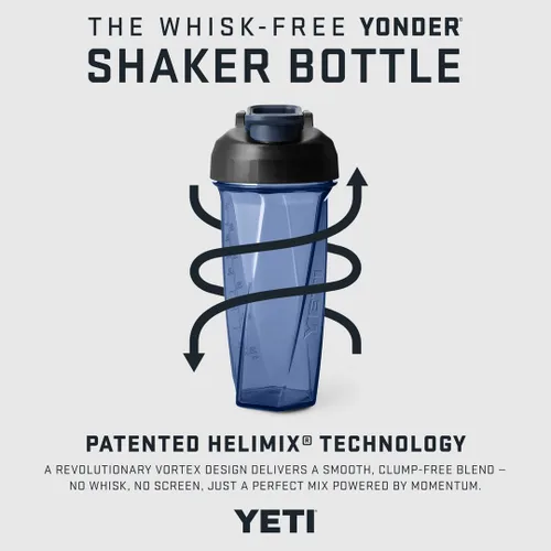 Vista 2 de YETI Yonder Helimix Vortex - Botella mezcladora con capacidad para hasta 20 onzas, sin bola de mezcla o batidor, fabricada en Estados Unidos, vaso