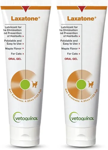 Vista 10 de Vetoquinol Laxatone, gel de bola de pelo de arce para gatos, 4.25 onzas