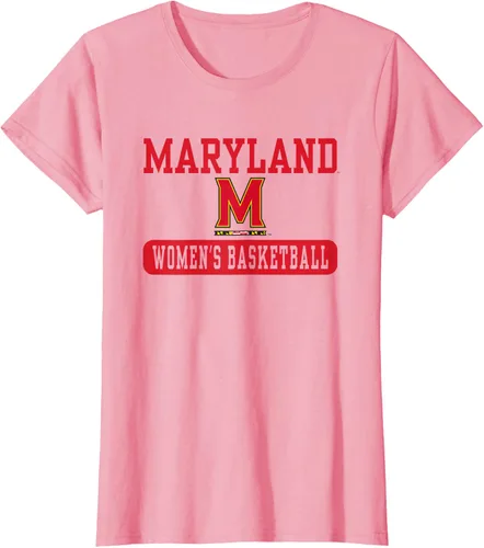 Vista 9 de Maryland Terrapins - Camiseta de baloncesto para mujer con licencia oficial, Blanco