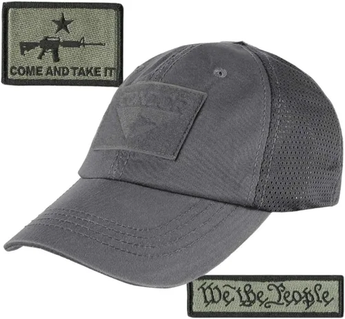 Vista 6 de Paquete de tapa de operador Condor con malla trasera - AR-15 y parches We The People Negro