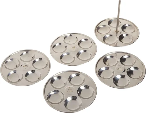 Vista 4 de Tabakh - Mini soporte para bebé de acero inoxidable con 5 estantes, hace 25 mini Idlys