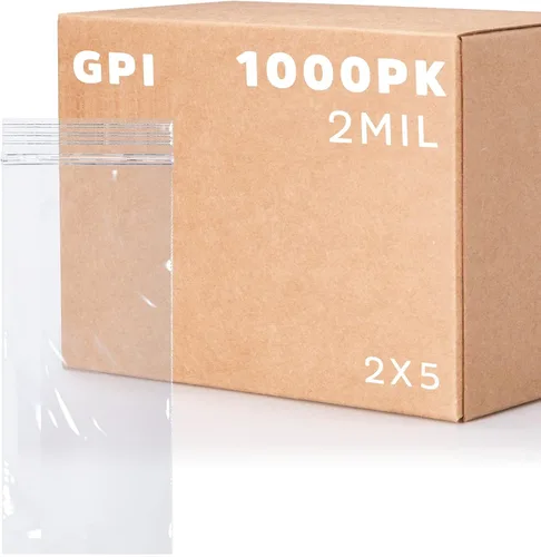 Vista 21 de GPI - Bolsas pequeñas con cremallera de 2 x 4 pulgadas, 1000 unidades, 2 mil, bolsas de plástico transparente con cierre de cremallera, con cierre