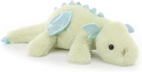 Vista 13 de Apricot Lamb Matcha Dragón Acostado Animales de Peluche para Niños, Juguetes de Peluche Suaves y Lindos para Bebés Niñas y Niños, 11 Pulgadas