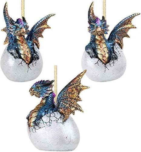 Vista 30 de Pensive Percher Dragon 2018 - Adorno de Navidad coleccionable de 3 pulgadas, a todo