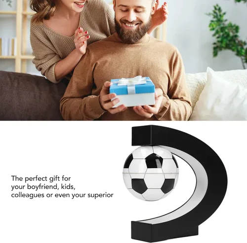 Vista 4 de RTLR Balón de fútbol de levitación magnética 100240 V, juguete de fútbol multiusos de baja fricción, material ABS con palo auxiliar para niños