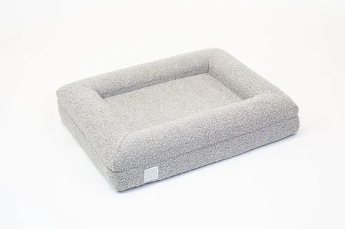 Vista 5 de Luxury Boucle - Cama ortopédica de espuma viscoelástica para perro con forro impermeable y funda lavable a máquina con cremalleras YKK