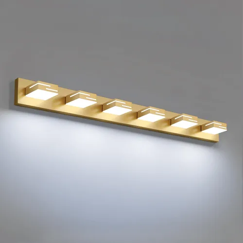 Vista 14 de Lámparas LED modernas para tocador de baño, 2 luces regulables de 15 pulgadas, color negro mate, para accesorios de iluminación de baño sobre