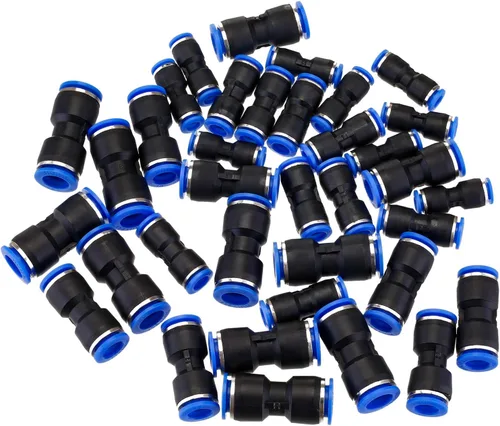 Vista 5 de Honoson 40 conectores de empuje rectos, accesorios de empuje para conectar, conectores neumáticos de liberación rápida, accesorios de línea de aire