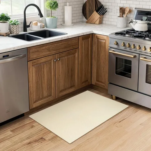 Vista 152 de LEEVAN Alfombra lavable para baño, alfombra tejida negra de 2 x 3 pies para entrada, alfombra de puerta delantera de algodón, alfombras pequeñas