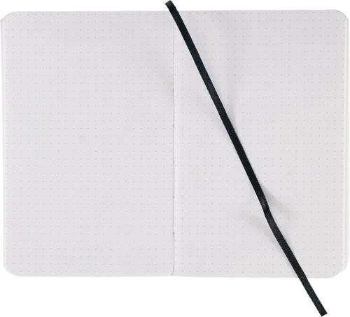 Vista 3 de Fabriano Ecoqua Plus - Cuaderno encuadernado con puntadas, 3.5 x 5.5 pulgadas, punteado, negro