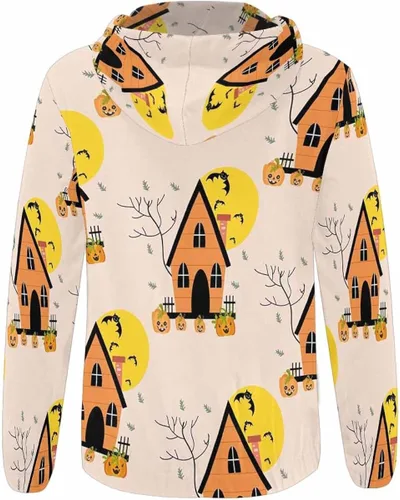 Vista 4 de LOSARON Women's Hoodie Fall Clothes Drawstring Slim Comfortable Coat