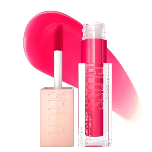 Vista 35 de Maybelline Lifter Gloss, Brillo de Labios Hidratante con Ácido Hialurónico, Alto Brillo para Labios Más Llenos, Perla, Perla Plateada Transparente