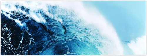 Vista 11 de Empire Art Direct Blue Wave ABCD - Juego de 4 paneles de vidrio templado flotante sin marco, listo para colgar, sala de estar, dormitorio y oficina
