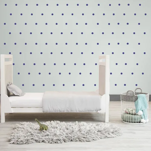 Vista 10 de Calcomanías de pared de puntos coloridos, juego de 9 calcomanías para despegar y pegar para habitaciones de niños, guardería y manualidades