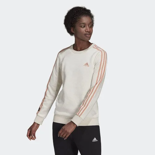 Vista 28 de adidas Sudadera Essentials de forro polar con 3 rayas para mujer