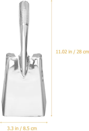 Vista 2 de Generic Pala de jardín de acero inoxidable - Mini paleta de mano para plantar trasplante y aflojar el suelo - Herramienta duradera de jardinería al