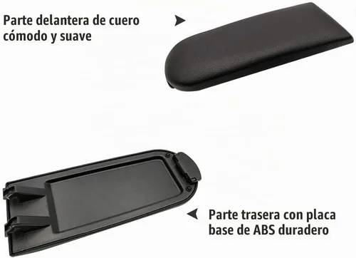 Vista 5 de Tapa para reposabrazos de consola central compatible con Volkswagen Beetle 1999-2005 1999-2004 VW Golf Jetta Passat Auto Funda de repuesto