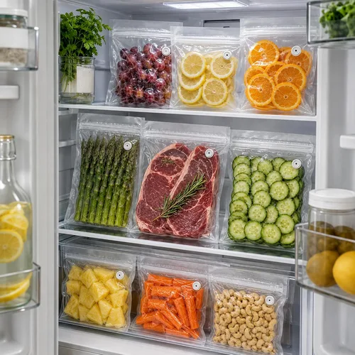 Vista 5 de LUNAPURR 30 bolsas reutilizables selladoras al vacío para alimentos, 10.2 x