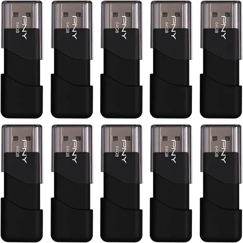 Vista 9 de PNY Unidad flash USB 2.0 Attaché 3 de 16 GB, color negro (paquete de 10)