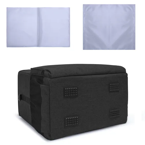 Vista 5 de CURMIO Funda de transporte para PC con divisor interior para torre y Negro