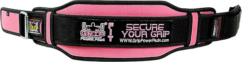 Vista 7 de Grip Power Pads Cinturón de levantamiento de pesas para mujer, gimnasio, fitness, sentadillas de culturismo, estocadas, peso muerto, levantamiento