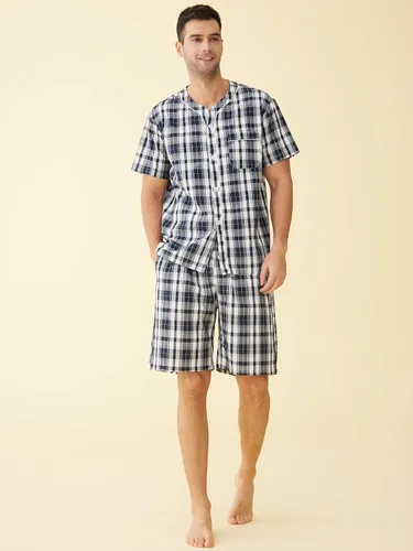 Vista 2 de Latuza Conjunto de pijama de algodón para hombre