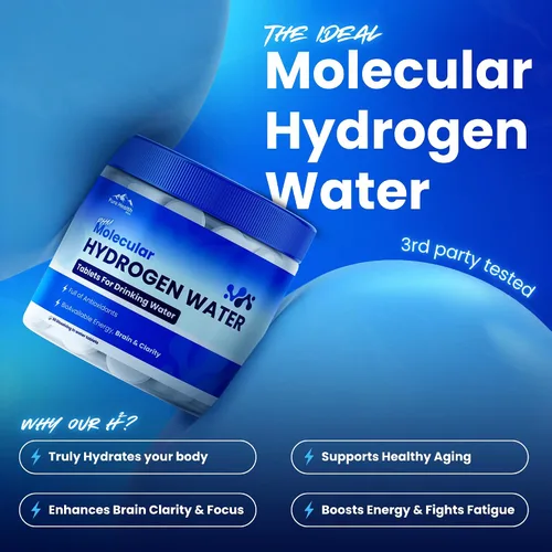 Vista 3 de Comprimidos de agua de hidrógeno PHM para agua potable - Tabletas moleculares H2 Pastillas de magnesio, suplemento de hidratación de electrolitos