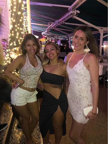 Vista 6 de BEAGIMEG - Vestido sexy de dos piezas falda y top un hombro desnudo