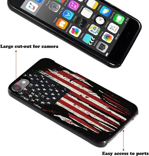 Vista 3 de Funda para iPod Touch de 5ª/6ª/7ª generación, delgada, a prueba de golpes y ligera, duradera para Apple iPod Touch, protección contra caídas