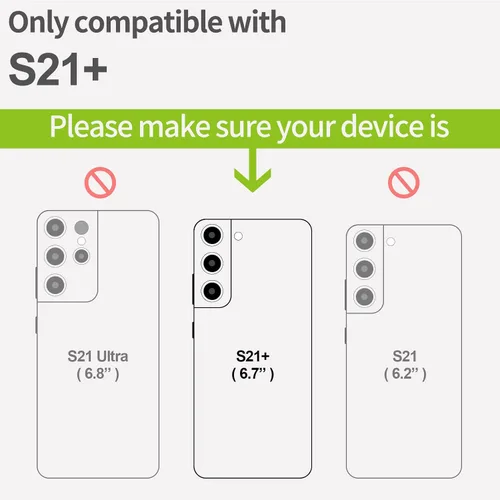 Vista 3 de Carveit Funda de madera para Galaxy S21 Plus [madera natural y TPU suave negro] a prueba de golpes, funda de madera única compatible con S21 Plus 5G