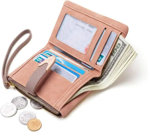Vista 7 de TOPKULL Carteras para mujer Rfid pequeñas compactas con cremallera y monedero para mujer, S
